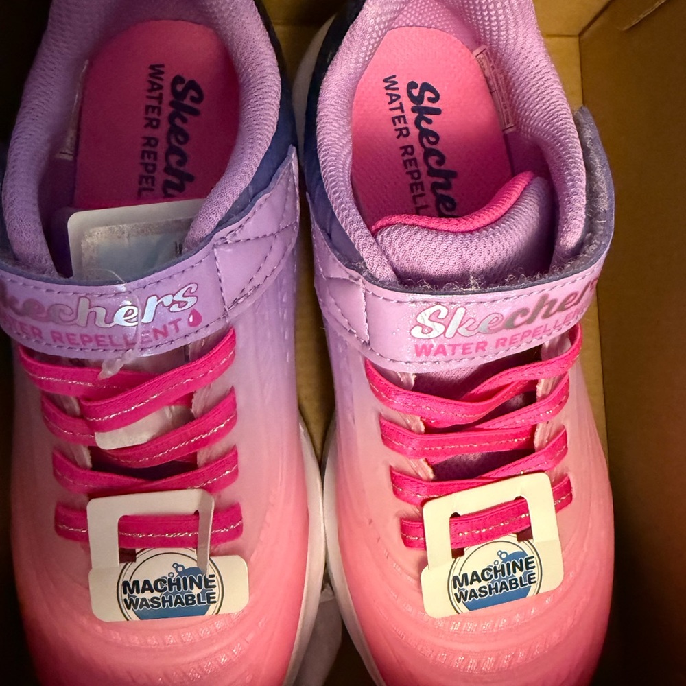 Skechers Kids' Pink Ombre Water Repellent Shoes